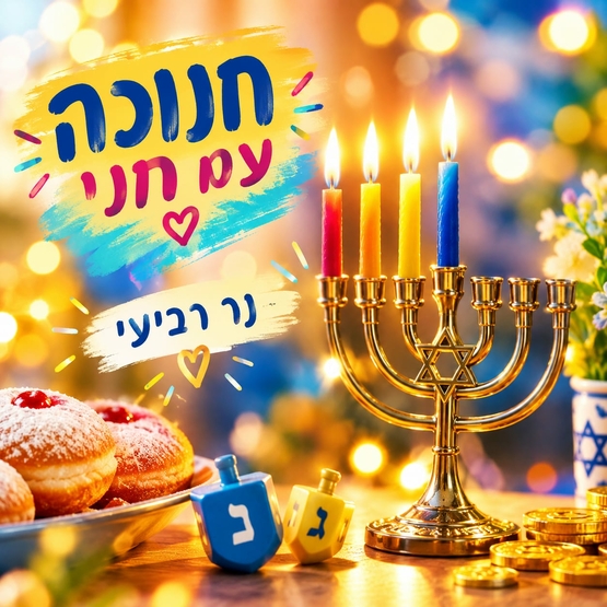 תמונת מופע: נר רביעי חנוכה עם חני&excl;